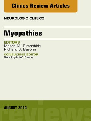 cover image of Myopathies, an Issue of Neurologic Clinics